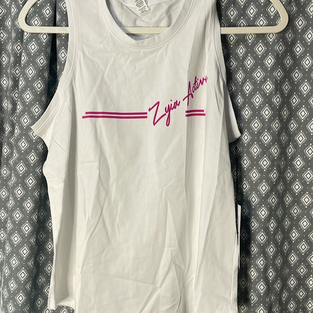 Zyia White south Beach Zyia Tank
